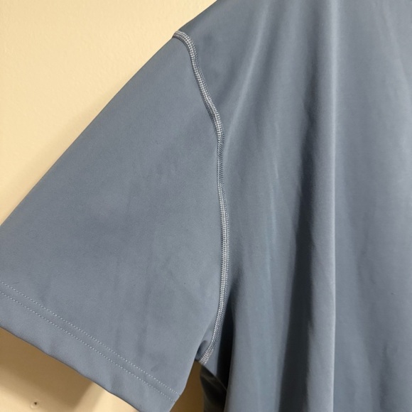 Stylish Men's Slate Blue Short Sleeve Tee - Picture 5 of 8